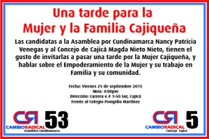 Invitacion Tarde de Mujeres